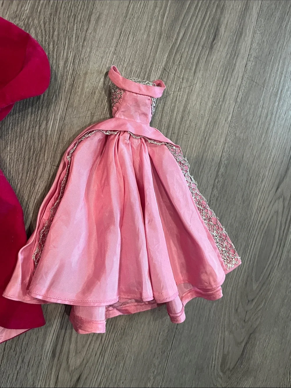 Barbie Pink Dress with Deep Pink Hooded Cape